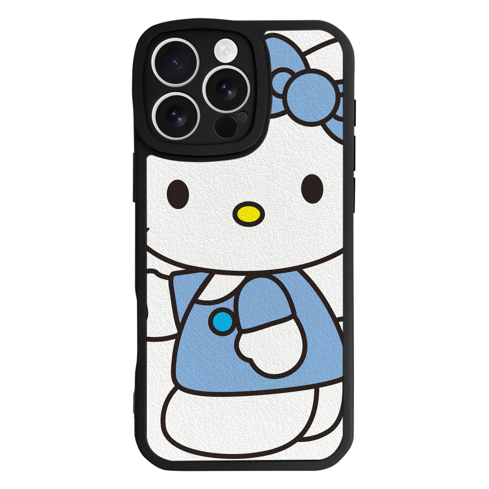 （画像用） Hello Kitty ハローキティ 【iPhone 16シリーズ対応】シリコンスマホケース（レザー調） 材質：シリコン